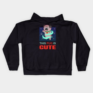 Funny Pug Hypnotizing Kids Hoodie